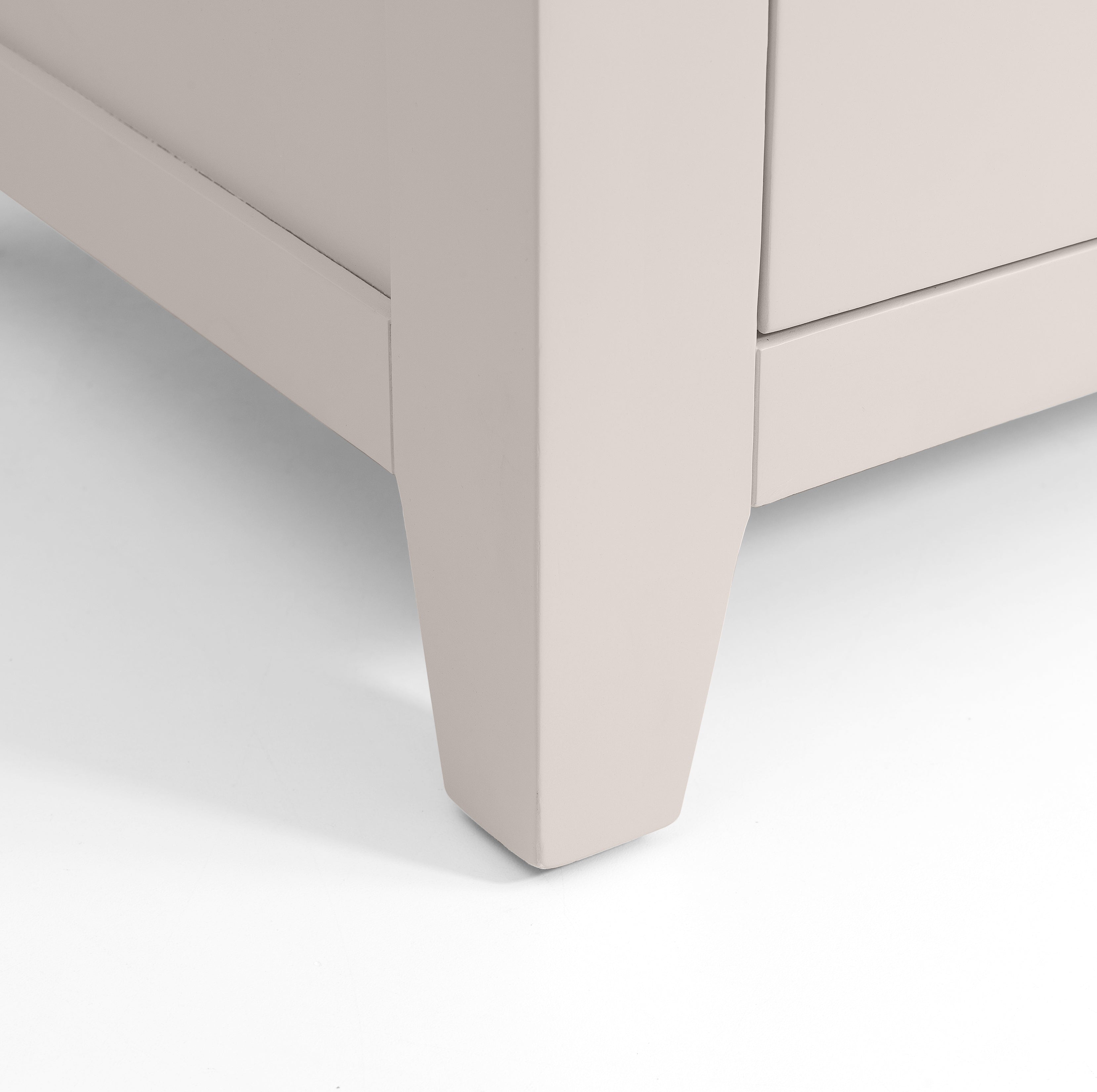 Chelsea Grey Oak Wood Bedside Table | 3 Drawers